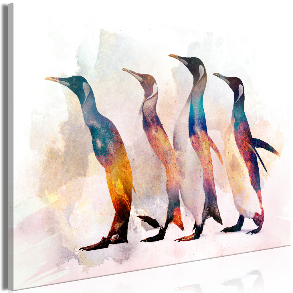 Duży Obraz XXL Wędrówki Pingwinów [Large Format]