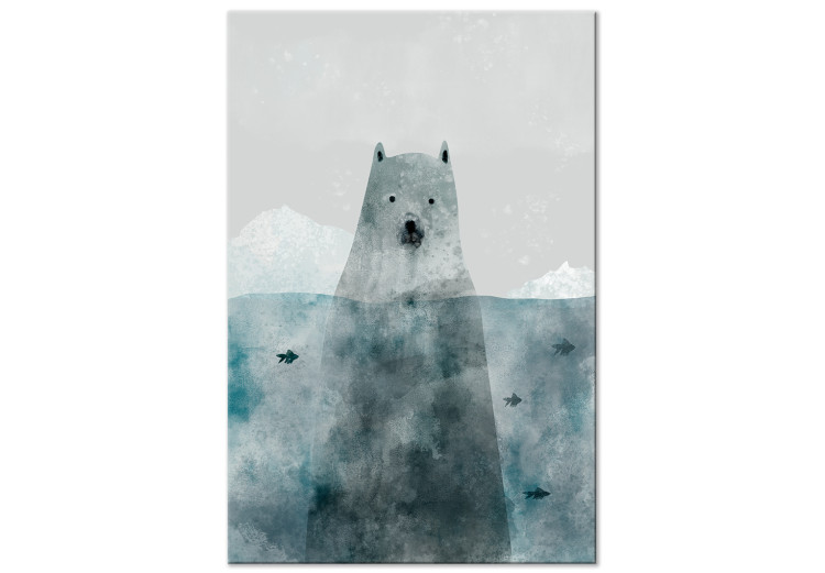 Obraz na płótnie Miś polarny (1-częściowy) pionowy