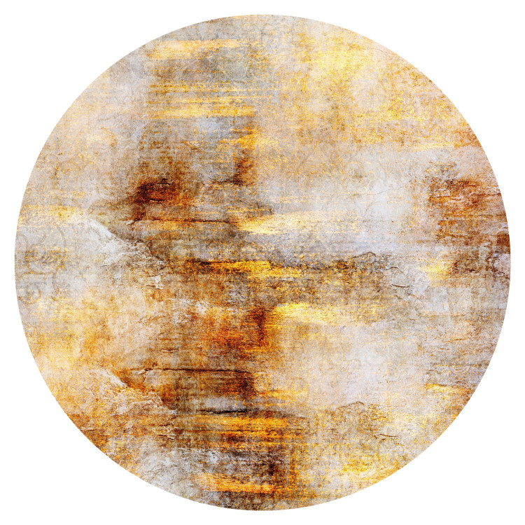 Papier peint rond Luminous Texture - Abstract Composition in Warm Tones 149163 additionalImage 1