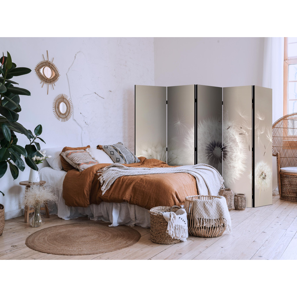 Design Rumsavdelare The Fleetingness Of Summer - Delicate Composition With Dandelions II [Room Dividers]