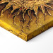Cuadro decorativo Abstracción (1 pieza) - motivo dorado de sol en fondo uniforme 47763 additionalThumb 12