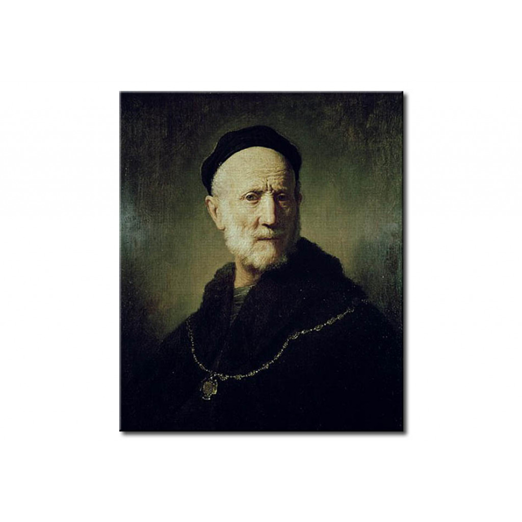 Cópia Do Quadro Famoso Portrait Of Rembrandt's Father
