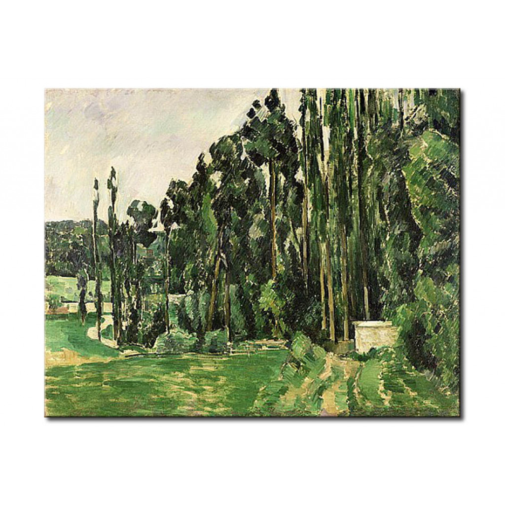 Schilderij  Paul Cézanne: The Poplars