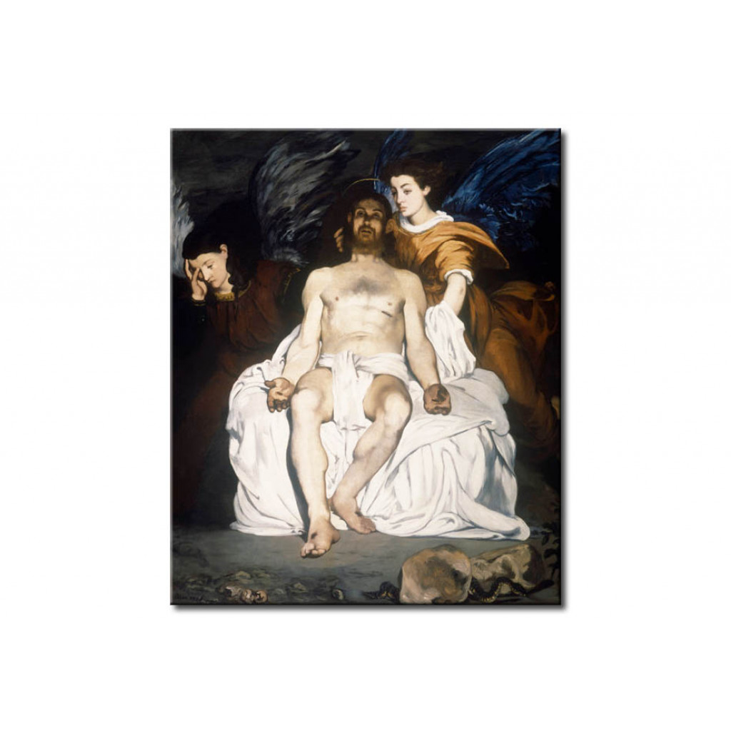 Schilderij  Edouard Manet: Le Christ Mort Et Les Anges