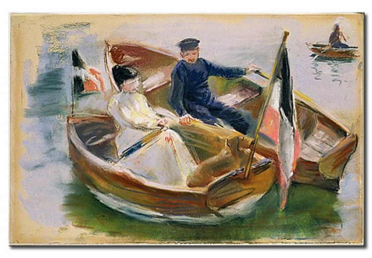 Reprodukcja obrazu Two Boats with Flags, Wannsee 53463