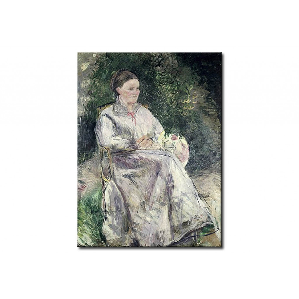 Schilderij  Camille Pissarro: Portrait Of Julie Velay, Wife Of The Artist