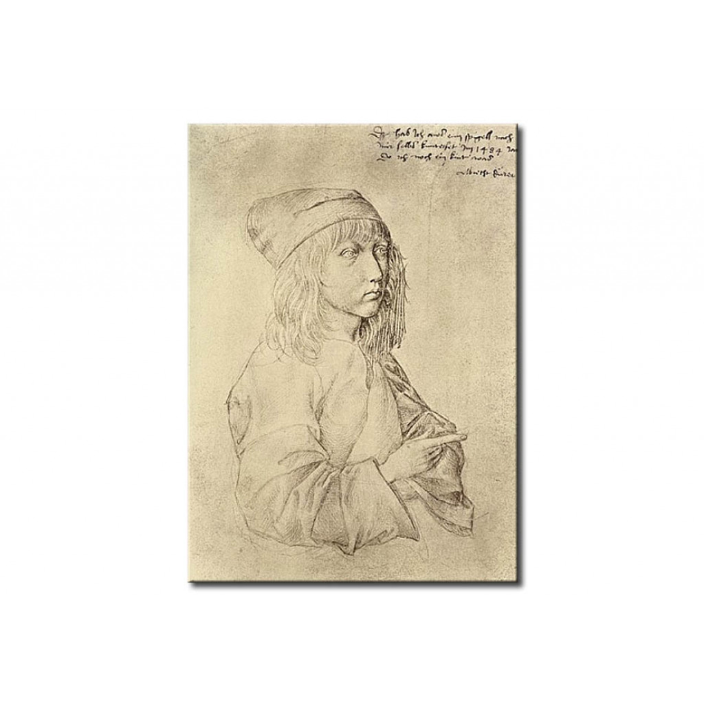 Schilderij  Albrecht Dürer: Self Portrait At The Age Of Thirteen