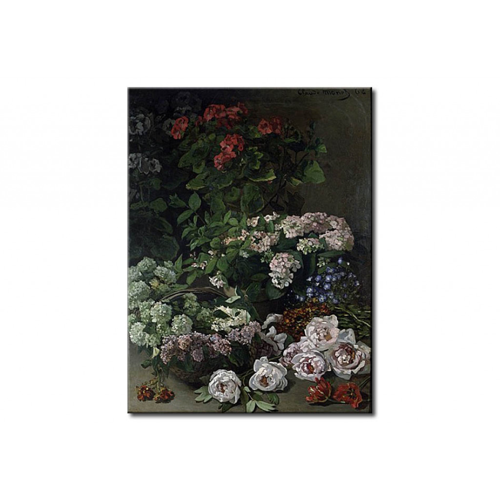 Schilderij  Claude Monet: Spring Flowers