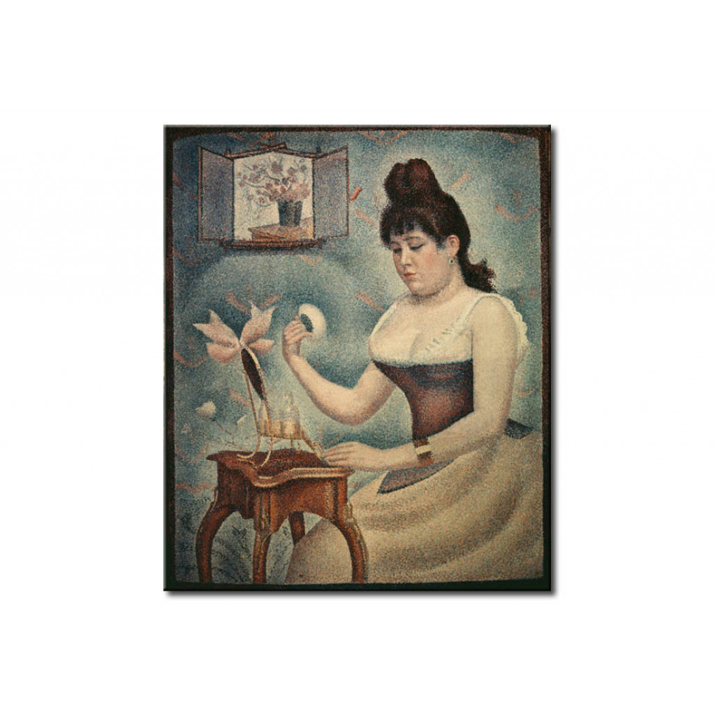 Schilderij  Georges Seurat: Jeune Femme Se Poudrant