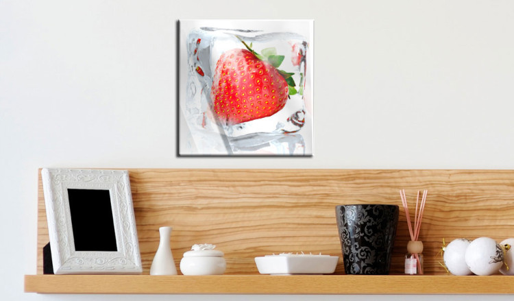 Acrylic Print Frozen Strawberry [Glass] 92863 additionalImage 3