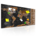 Mapa świata zdrapka na ścianę Brązowa mapa - plakat na płycie (wersja angielska) 106873 additionalThumb 4