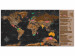 Mapa świata zdrapka na ścianę Brązowa mapa - plakat na płycie (wersja angielska) 106873