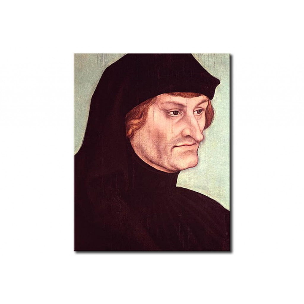 Schilderij  Lucas Cranach De Oudere: Portrait Of Rudolf Agricola