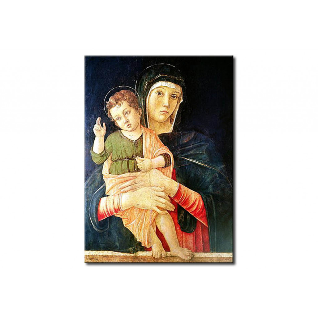 Schilderij  Giovanni Bellini: The Virgin And Child Blessing