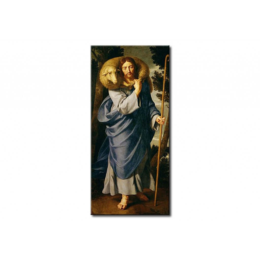 Schilderij  Philippe De Champaigne: The Good Shepherd