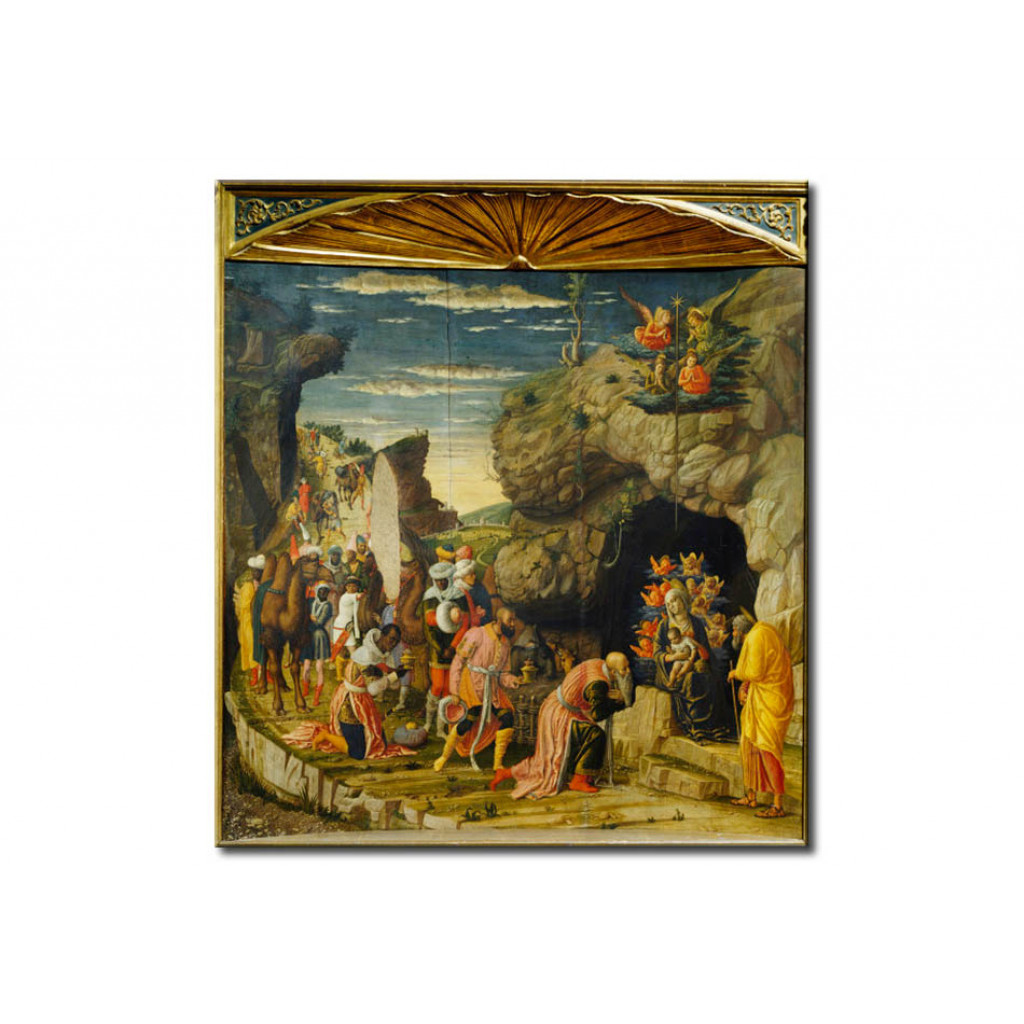 Schilderij  Andrea Mantegna: Adoration Of The Kings