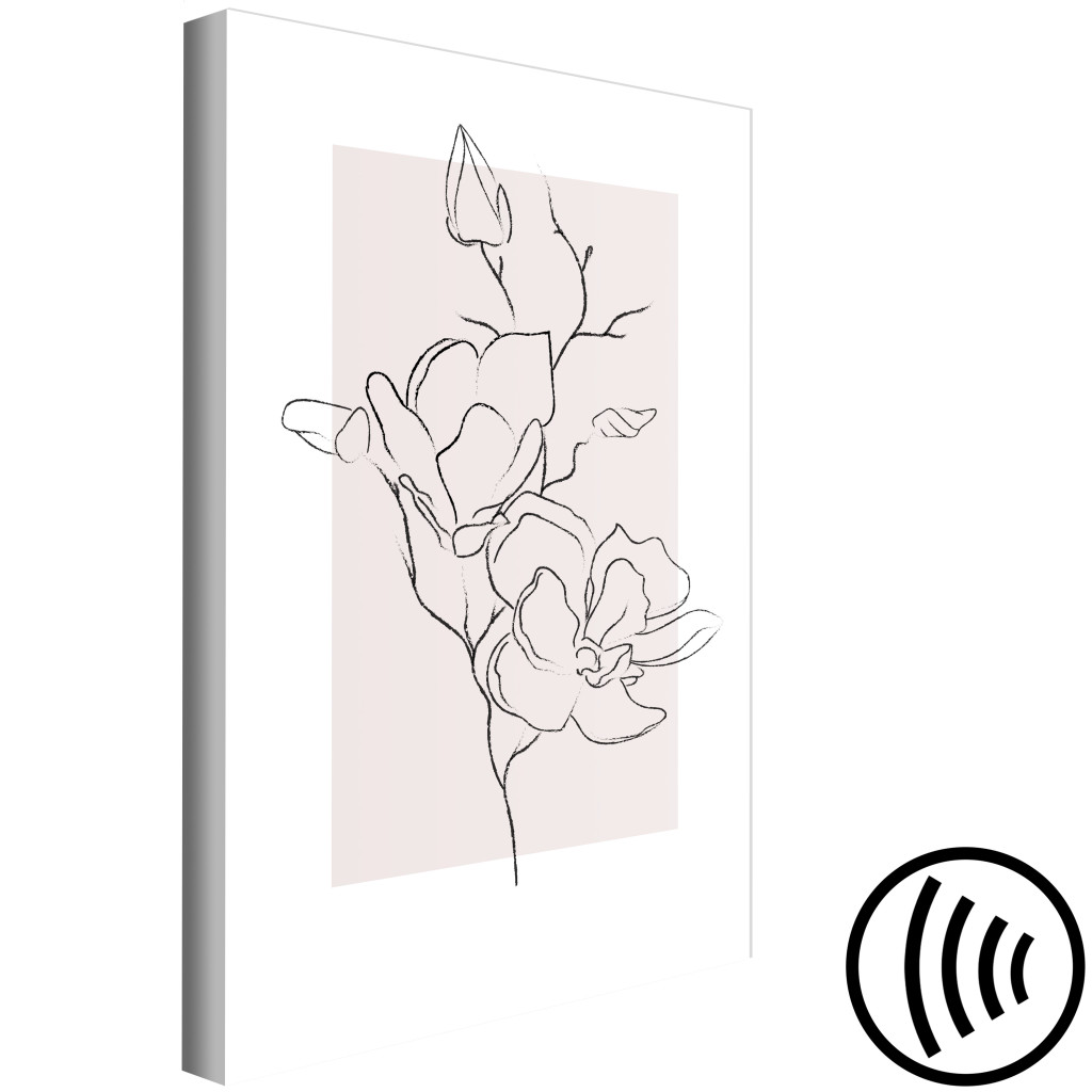 Schilderij  Florale Motieven: Creamy Magnolia (1 Part) Vertical