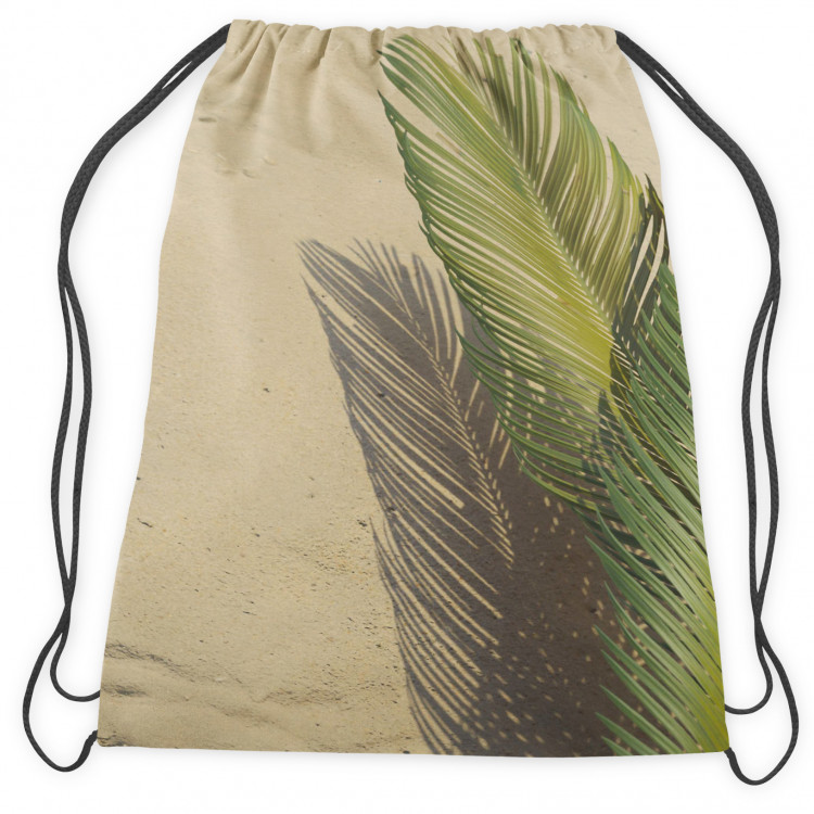 Worek plecak Cień palm - minimalistyczna, roślinna kompozycja na piaskowym tle 147573 additionalImage 2