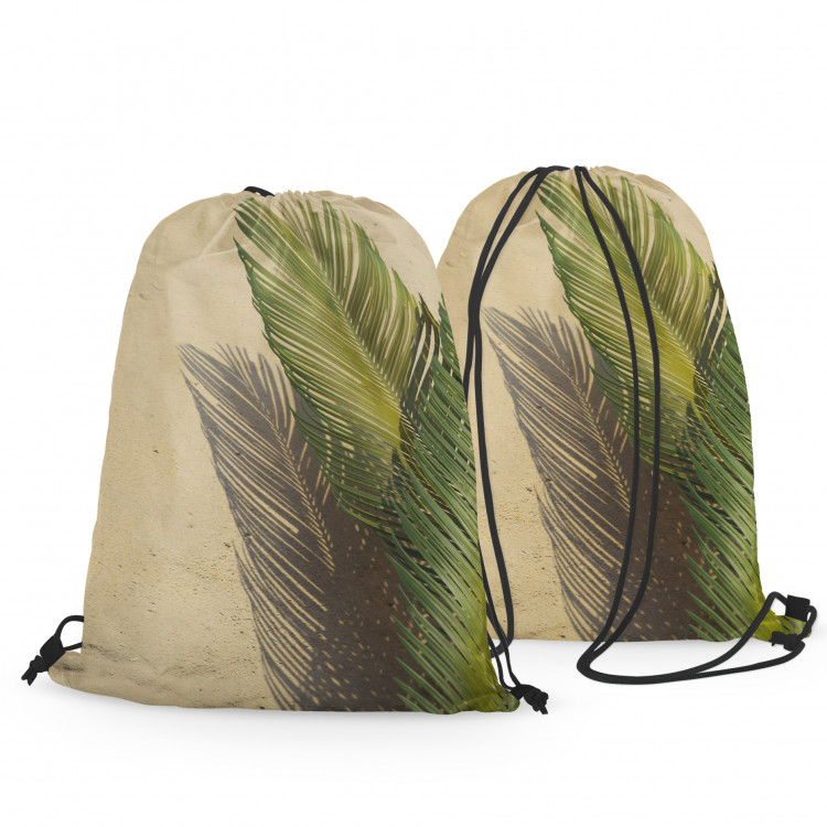 Worek plecak Cień palm - minimalistyczna, roślinna kompozycja na piaskowym tle 147573 additionalImage 3