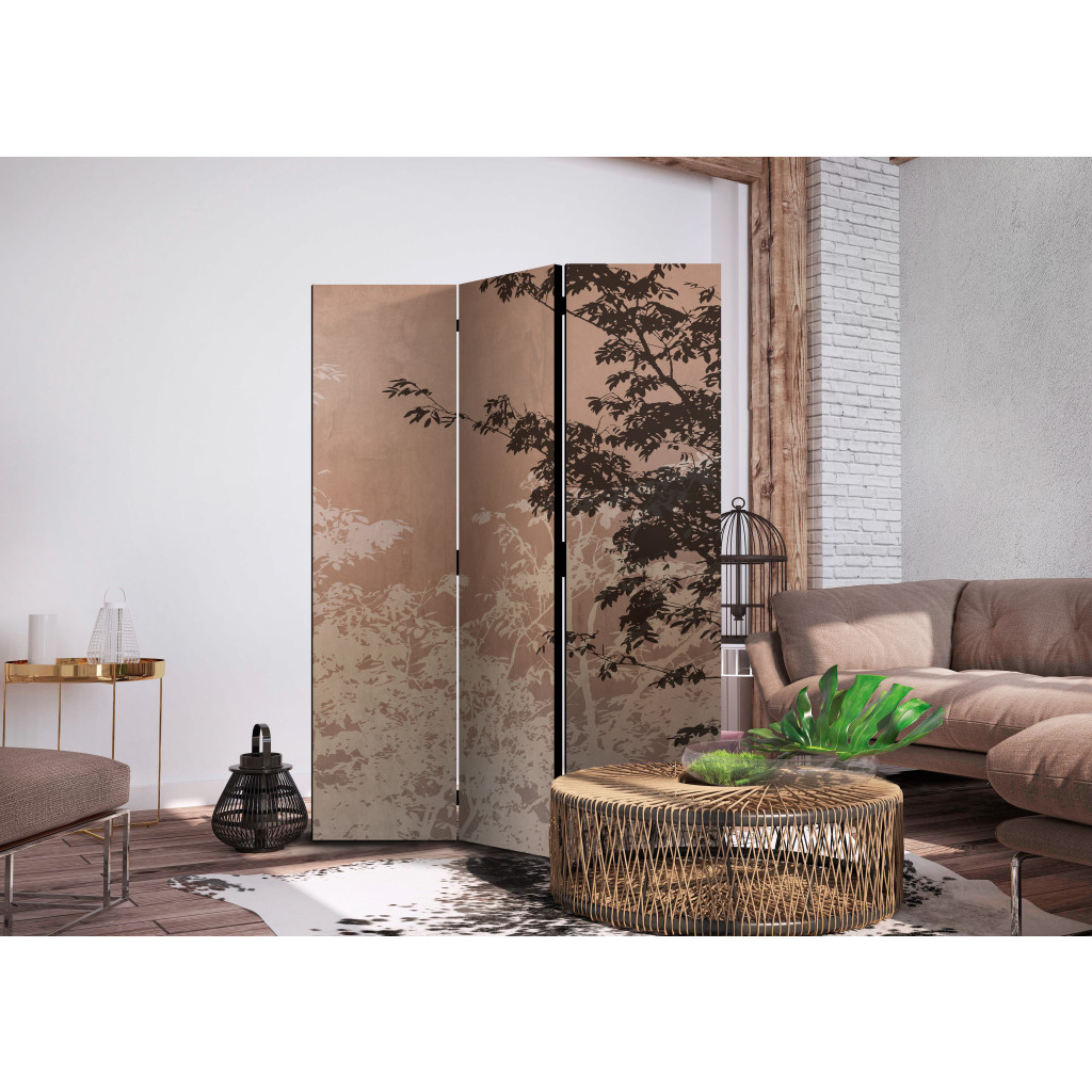 Biombo Decorativo View Of Dark Brown And Light Tree Branches [Room Dividers]