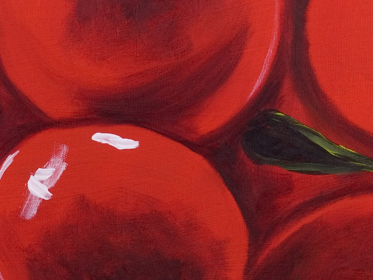 Quadro pintado Cerejas Maduras (1 parte) - Fantasia com tema de frutas 47473 additionalImage 3