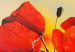 Canvas Print Morning Among Poppies (1-piece) - Red flowers on a blurred background 48573 additionalThumb 2