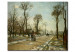 Copie de tableau La route de Versailles, Louveciennes dans le soleil d'hiver avec la neige 50973