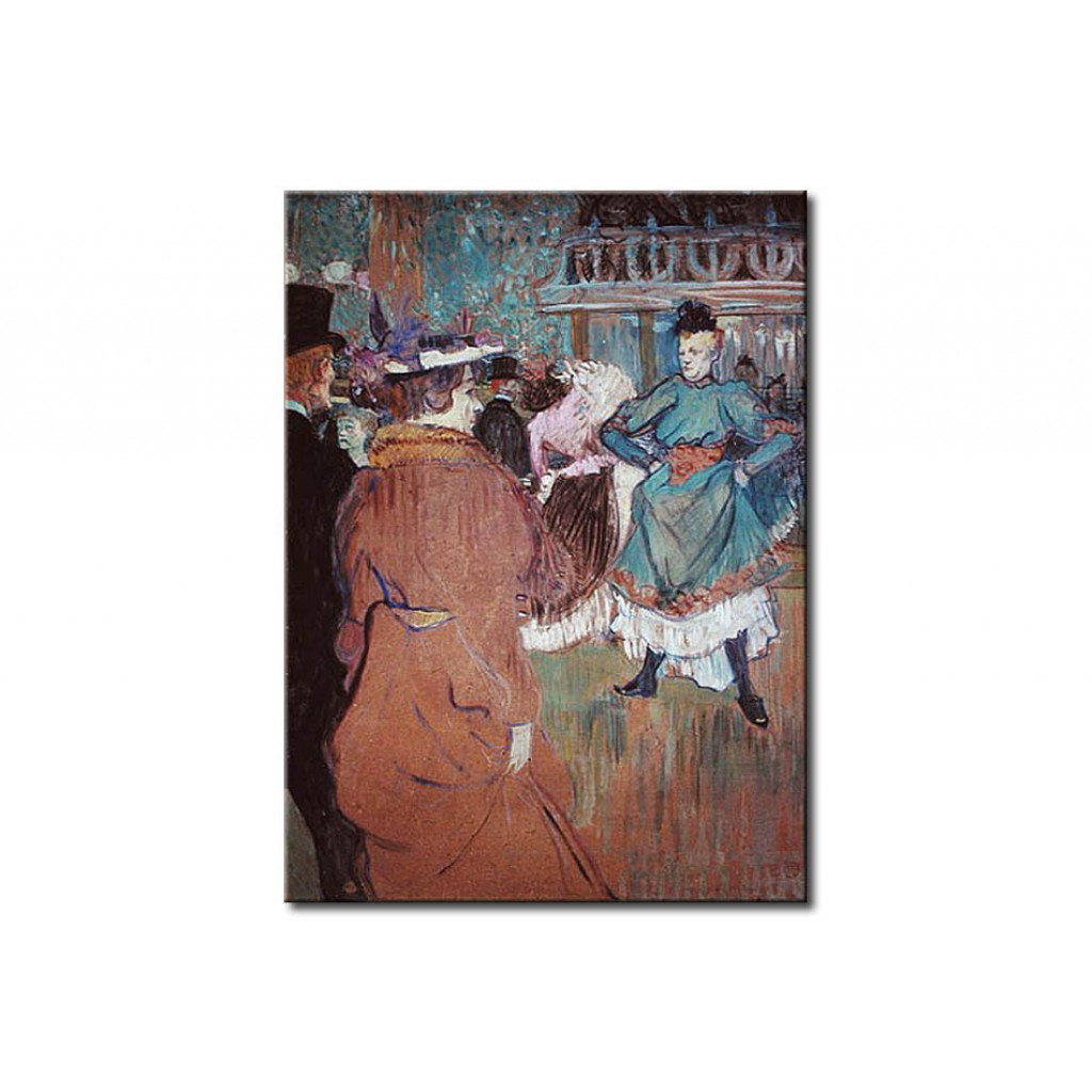 Schilderij  Henri De Toulouse-Lautrec: Quadrille At The Moulin Rouge