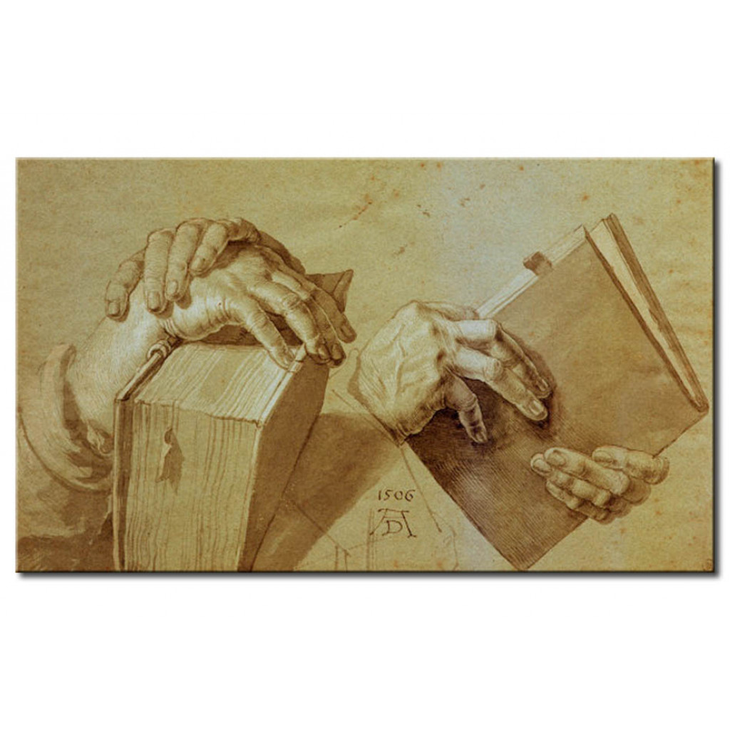 Schilderij  Albrecht Dürer: Study Of Hands