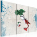 Quadro su tela Mappa d'Italia: trittico 55373 additionalThumb 2