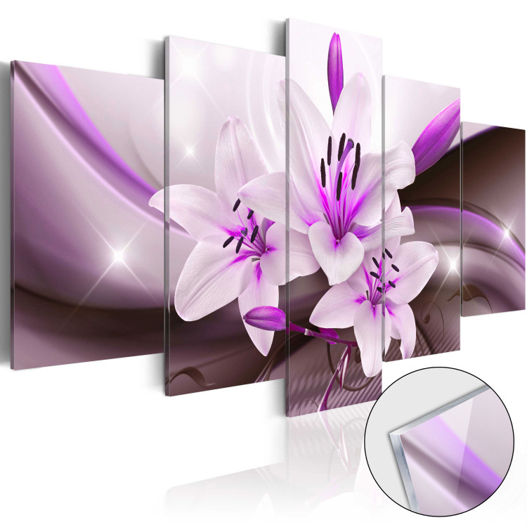 Acrylic Print Violet Desert Lily [Glass] 92373