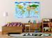 Ozdobna tablica korkowa Mapa dla dzieci: Kolorowe podróże [Mapa korkowa] 97573 additionalThumb 3