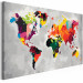 Obraz do malowania po numerach Mapa świata (jaskrawe kolory) 107483 additionalThumb 5