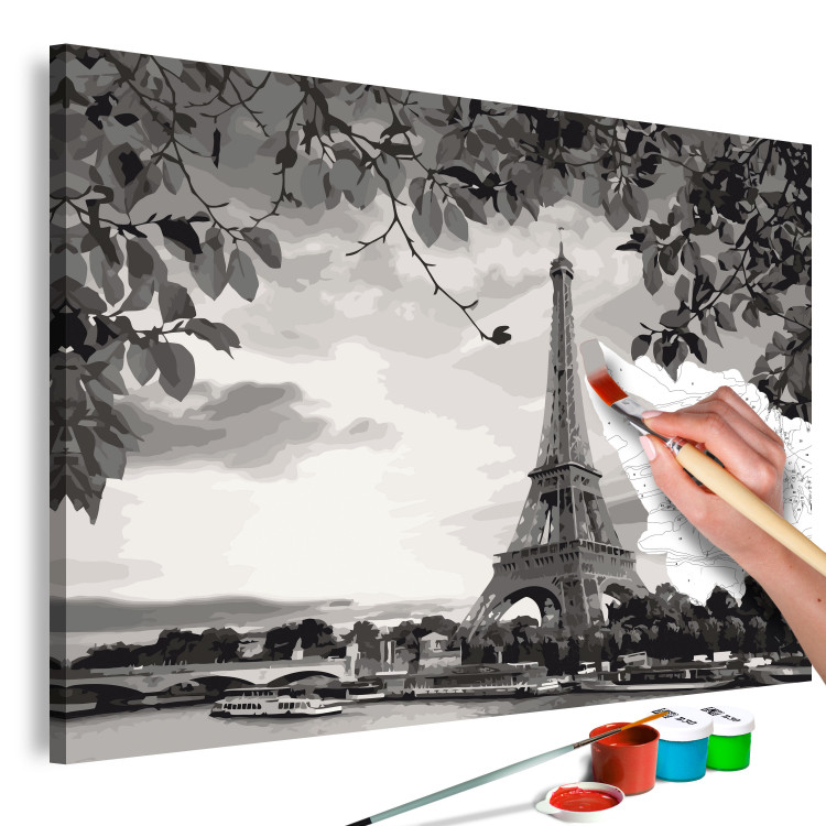 Obraz do malowania po numerach Paryska architektura 107683 additionalImage 3
