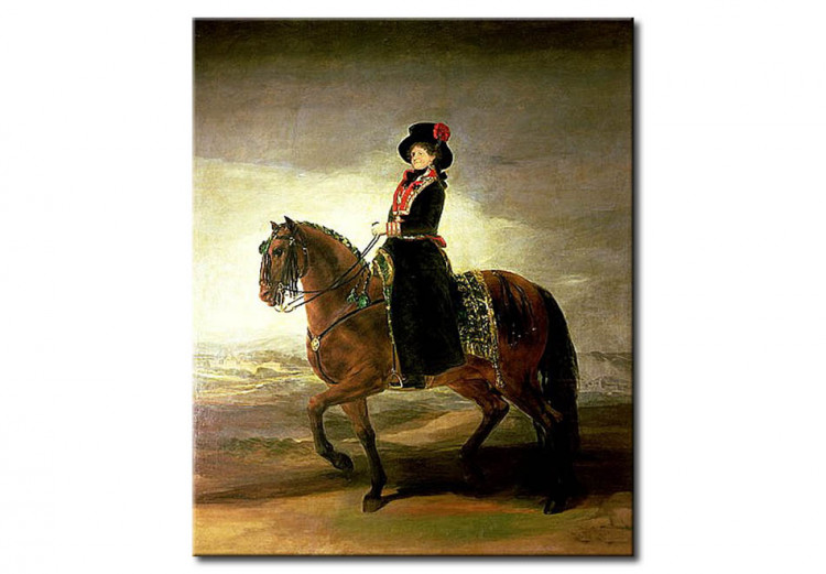 Wandbild Equestrian portrait of Queen Maria Luisa 109083
