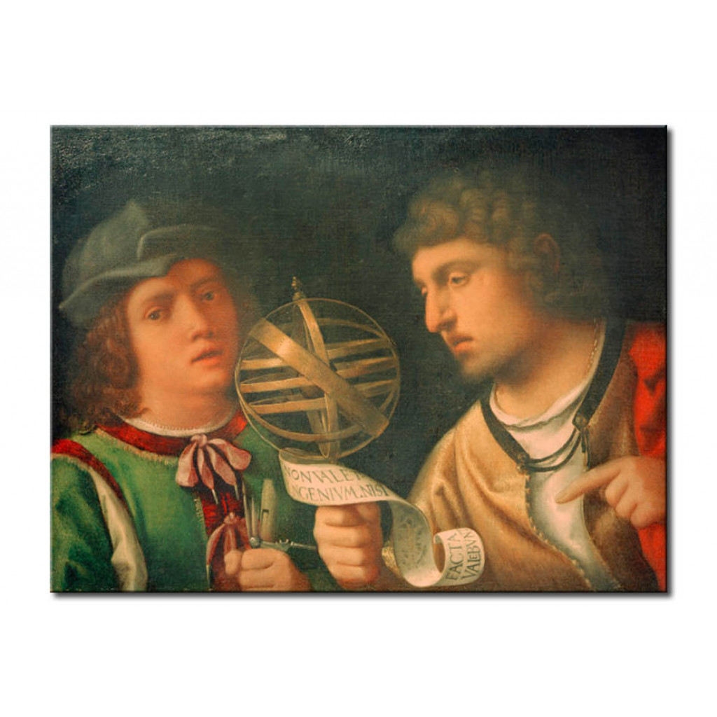 Schilderij  Giorgione: Giovanni Borgherini Und Sein Meister