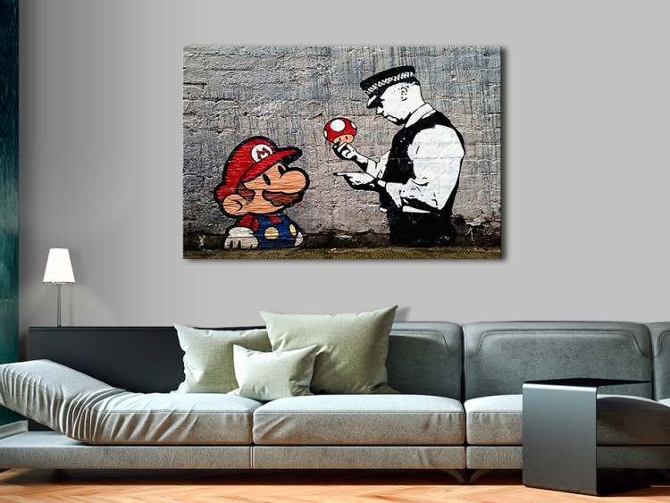 Quadro Mario and Cop by Banksy 132483 additionalImage 3