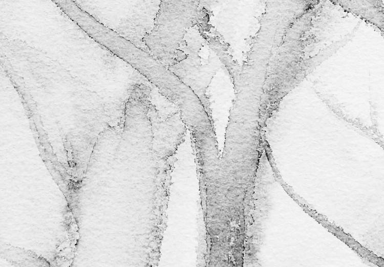 Obraz Drzewa przy drodze - czarno-biały szkic drzew posadzonych w szeregu 134783 additionalImage 4