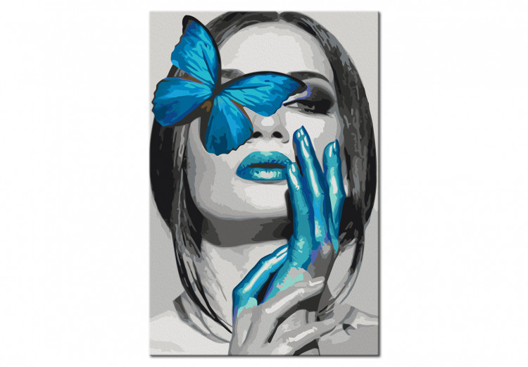 Cuadro para pintar con números Blue Butterfly  134883 additionalImage 5