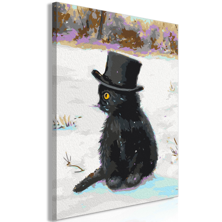 Paint by number Black Cat in the Hat 138483 additionalImage 3