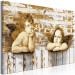 Obraz do malowania po numerach Zamyślone aniołki - chłopcy ze skrzydłami oparci o drewniany płot 149783 additionalThumb 6