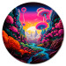 Rundes Bild Colorful Land - Psychedelic Valley in Intense Colors 151583