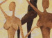 Tableau mural Quatre Grâces (1 pièce) - Silhouettes féminines en bronze 47083 additionalThumb 3