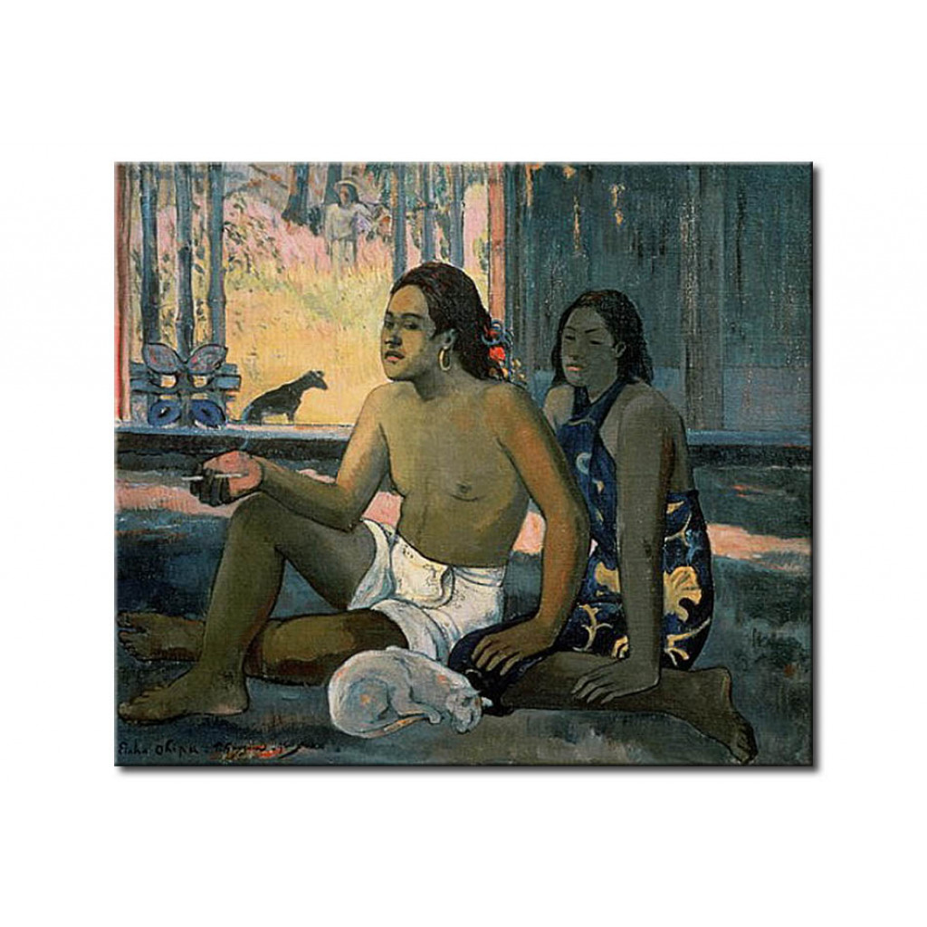 Schilderij  Paul Gauguin: Eiaha Ohipa Or Tahitians In A Room