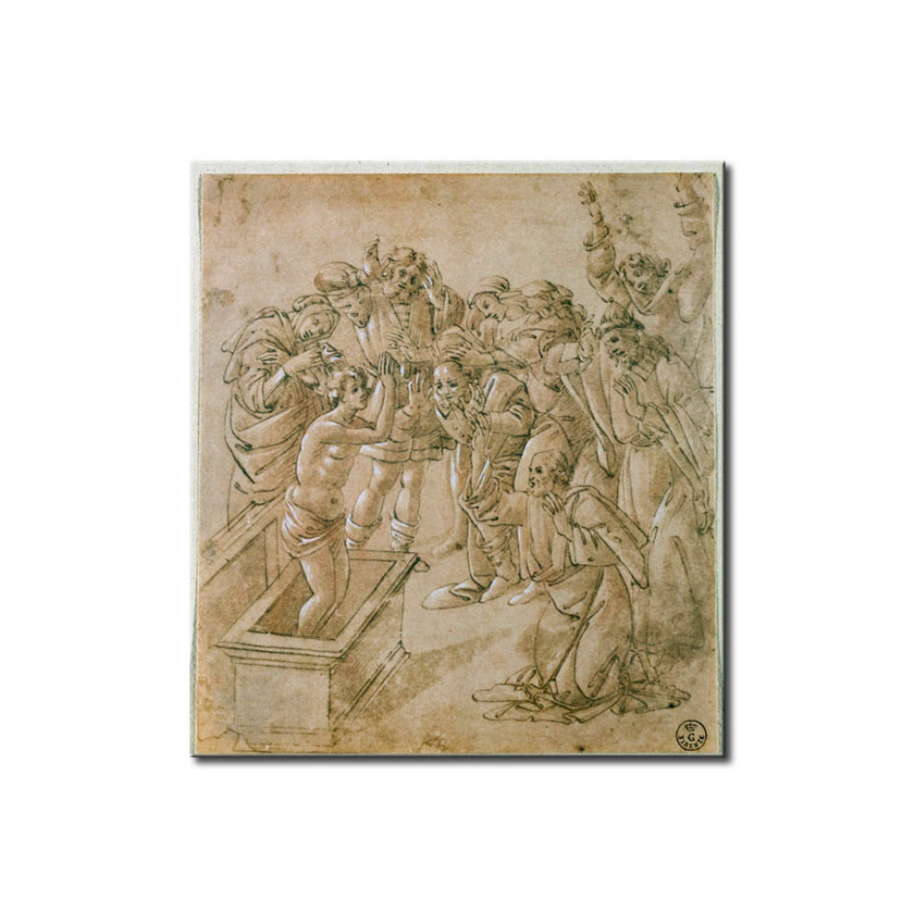 Schilderij  Sandro Botticelli: The Raising Of Theophilus' Son