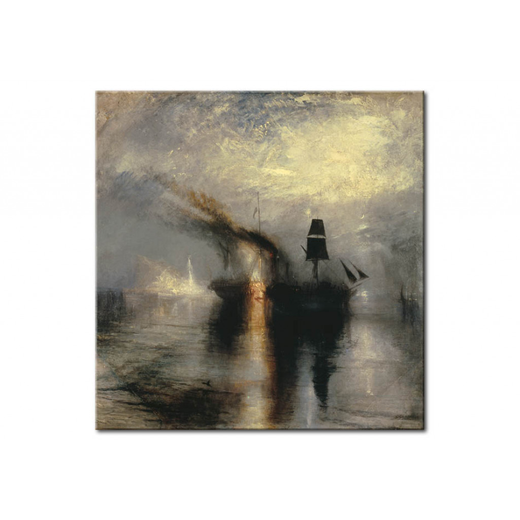 Schilderij  William Turner: Peace-Burial At Sea