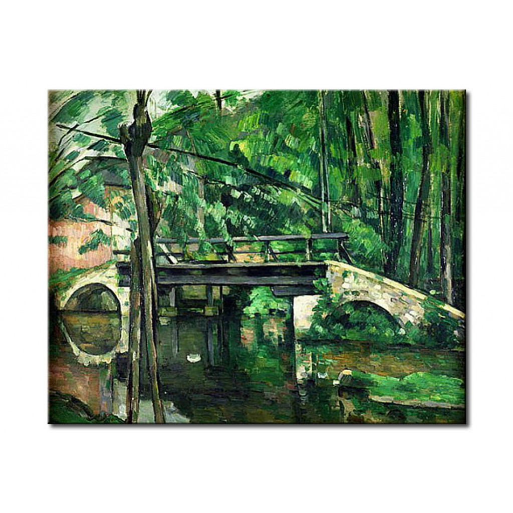 Schilderij  Paul Cézanne: The Bridge At Maincy, Or The Bridge At Mennecy, Or The Little Bridge