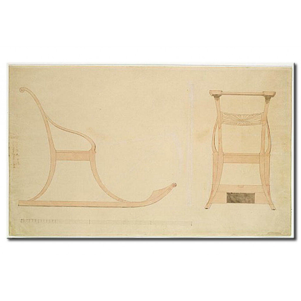 Schilderij  Caspar David Friedrich: Chair For A Sleigh