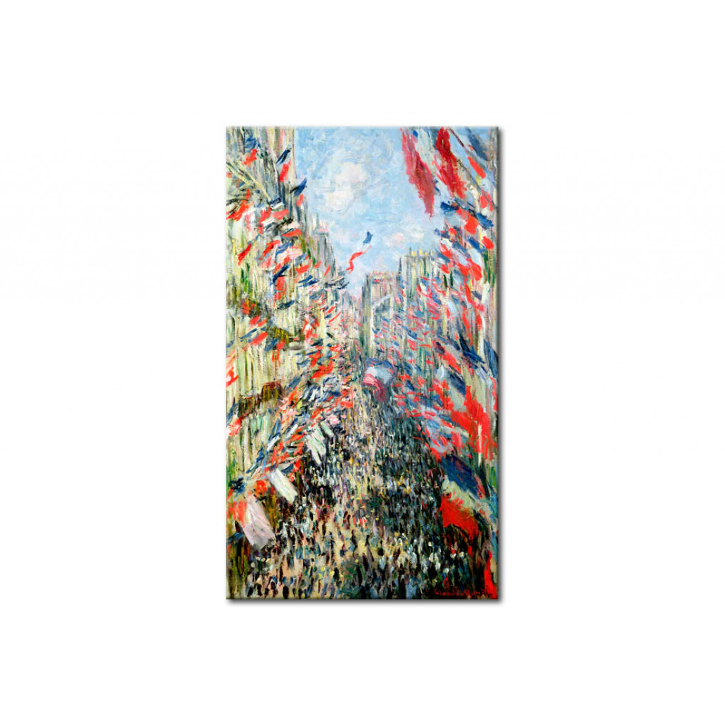 Schilderij  Claude Monet: The Rue Montorgueil, Paris, Celebration Of June