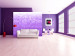 Wall Mural Purple Pixel - Background with Geometric Form of Triangles with Gradient 60783